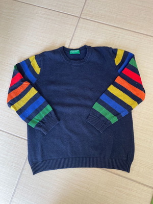 Benetton kids sweater used, size 104 cm, blue