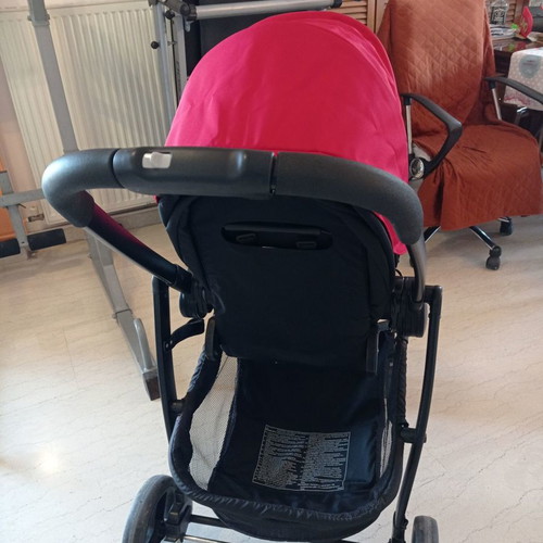 Graco Evo Trio stroller used, red, multifunctional