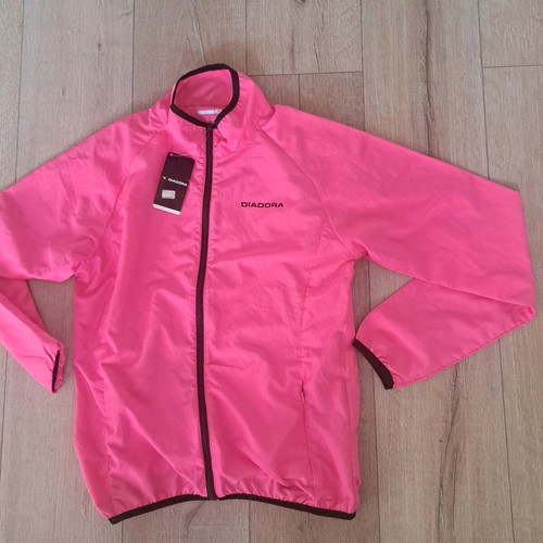 Diadora women's windbreaker jacket new, pink, size L