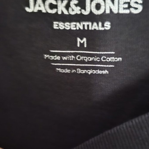 Jack & Jones Essentials short sleeve t-shirt like new, size M, black