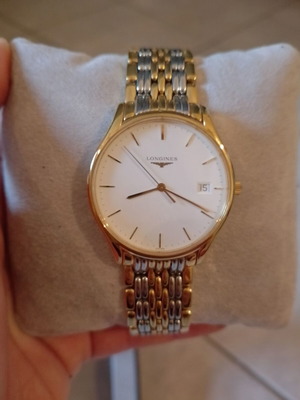 Longines men's watch like new with gold and silver colors