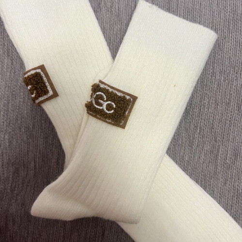 UGC socks new, white and beige