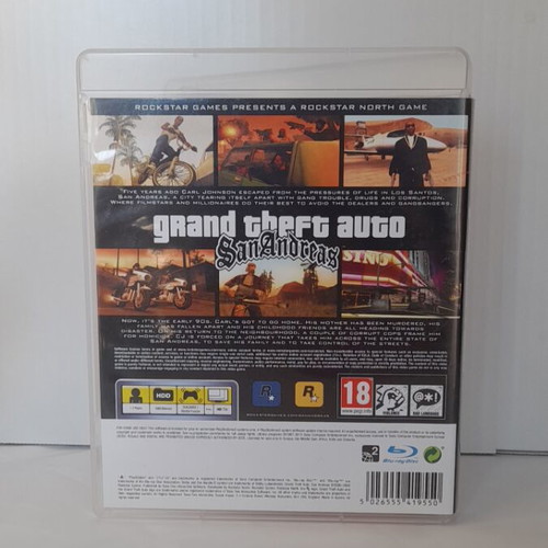 GTA San Andreas PS3 game, like new, English version