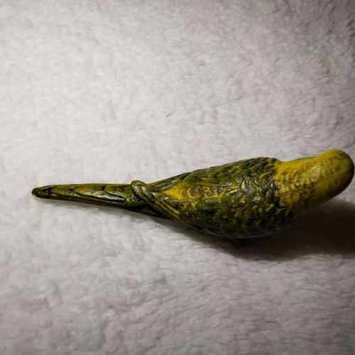 Green Budgie Schleich 14408 vintage 7 cm used