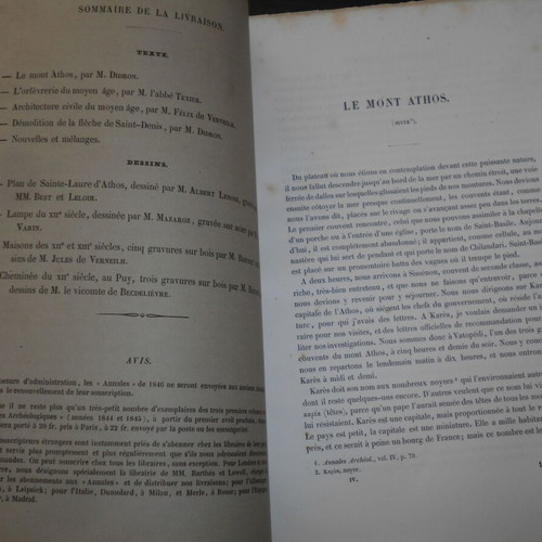 1846 Mount Athos Travelogue used, history, architecture, archaeology