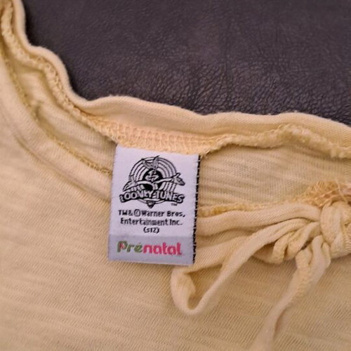 Prenatal girls' cotton t-shirt like new, yellow 104 cm