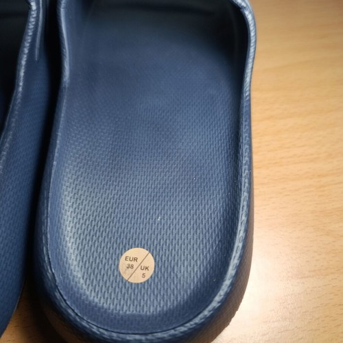 Ocean Addicts slides slippers, size 38, black