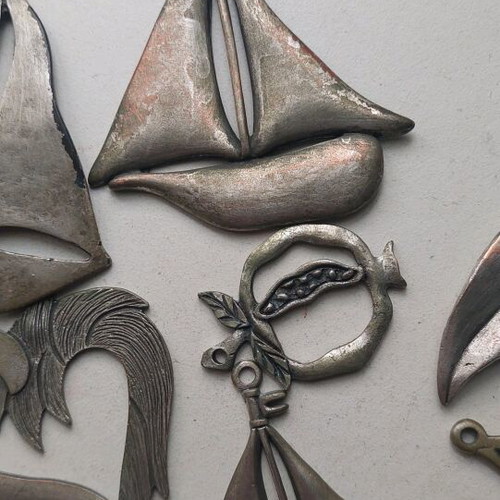 Handmade metal elements like new for DIY and crafts
