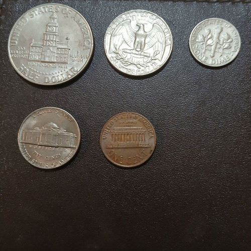 Various American coins from the 60s-70s