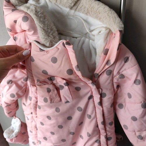 Mayoral winter jumpsuit for baby girl like new