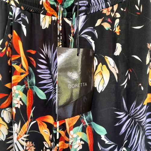 Floral pants Doretta new, one size