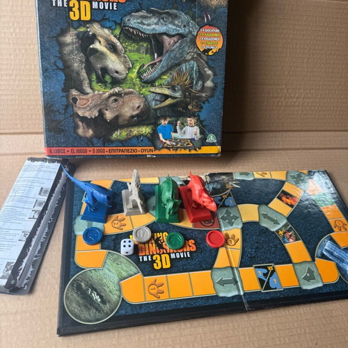 Walking with Dinosaurs board game used with missing parts