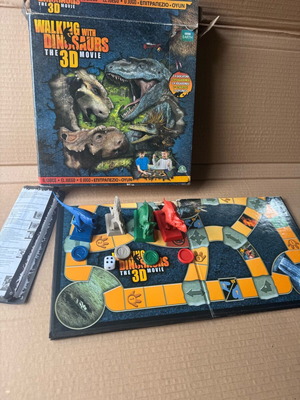 Walking with Dinosaurs board game used with missing parts