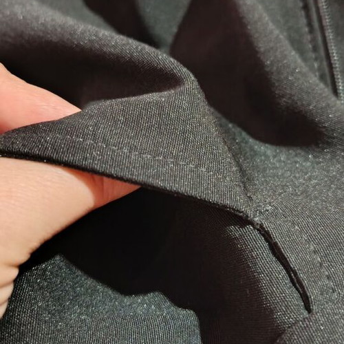 Black classic high-waist straight pants