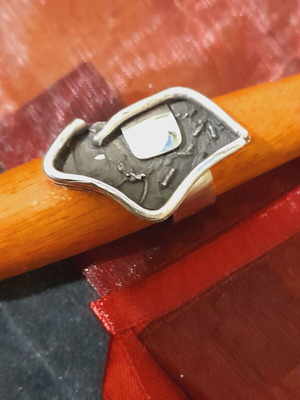 Handmade silver ring 925 new, size 63