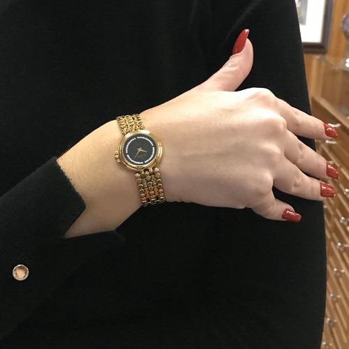 Paris jewelry watch new with crystals and 18k gold plating
