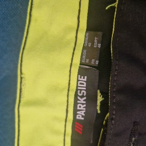 Parkside Work Pants Size 56 New