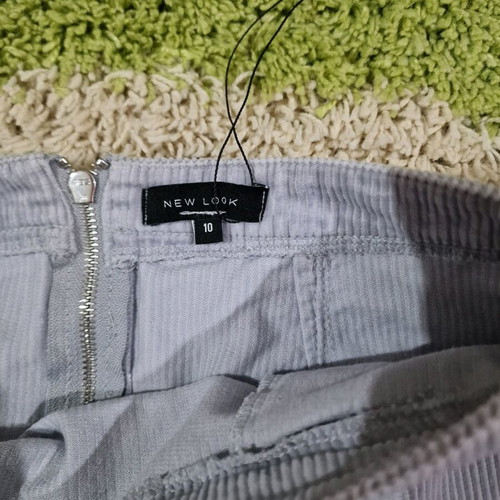 New Look light blue corduroy skirt size M new