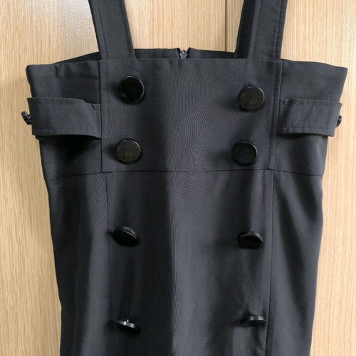 Pencil salopette dress black size M, like new