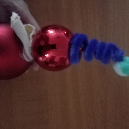 Christmas ornaments handmade with flowers