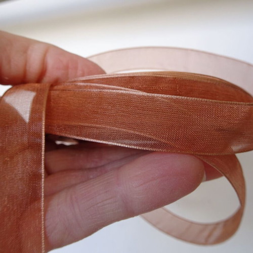 Vintage organza ribbons like new, pack of 50 rolls 40 meters