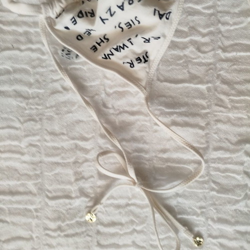 Love Stories White Swimsuit with Shoulder Bow Ties like new
