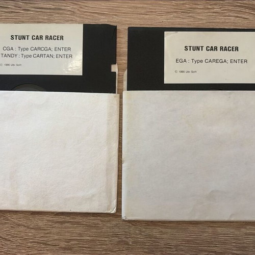 Stunt Car Racer 1990 Ubi Soft MS-DOS 5.25" disks set used
