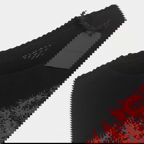 AllSaints Archon Graphic T-shirt νέο, μαύρο, μέγεθος L