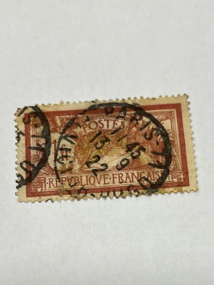 Freedom and Peace Allegory Stamp 1900 like new