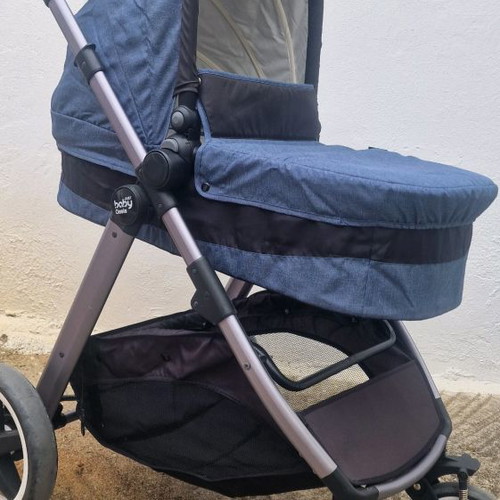 Just Baby 3-in-1 stroller used with adjustable orientation