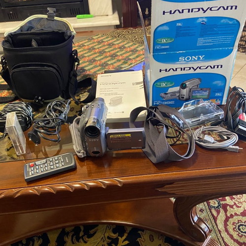 Video camera used with all accessories