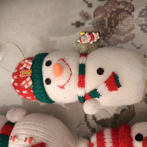 Set of plush Christmas bears like new, 20 pieces