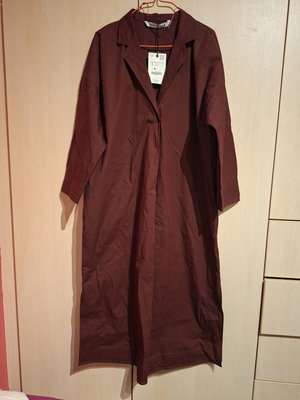 Midi dress burgundy new, size S by Zara