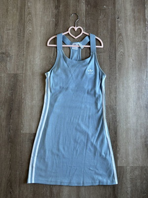 Adidas Originals Adicolor Classics racerback dress sky blue size S
