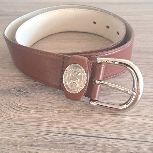 Michael Kors women's leather belt like new, brown, size 100