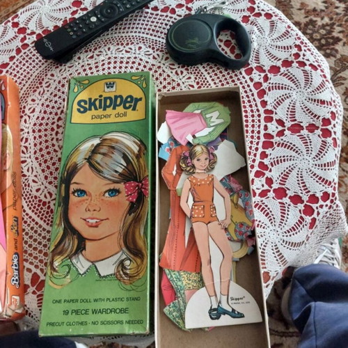Vintage Mattel χαρτονένιες κούκλες μεταχειρισμένες, σπάνιος σχεδιασμός