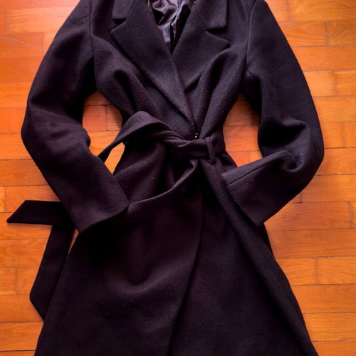 Sinsay coat used, black, size S