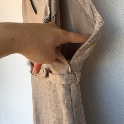 In Wear summer linen dress size 40 M like new, beige