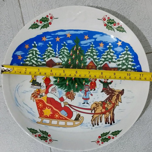 Christmas plate for pasta like new