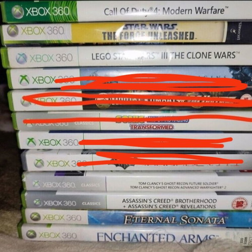 Xbox 360 games used, various titles compatible with Xbox Series X