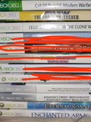 Xbox 360 games used, various titles compatible with Xbox Series X