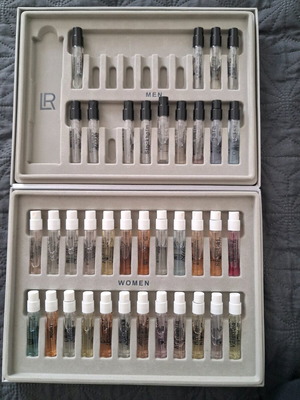 LR Star Box perfume samples like new, men's and women's