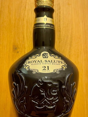 Porcelain bottle Chivas Regal Royal Salute 21 used