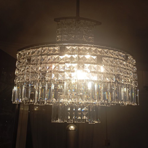 Crystal ceiling lights set of 4