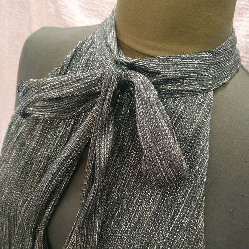 Zara dress with silver thread like new, size L
