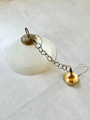 Glass ceiling light like new
