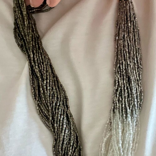 Bizermani Ombre Gradient Statement Necklace new