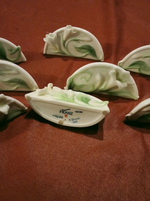 Franz Porcelain porcelain holders set of 8 like new