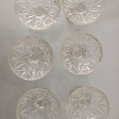Set of 6 used vintage liqueur glasses, circa 1948