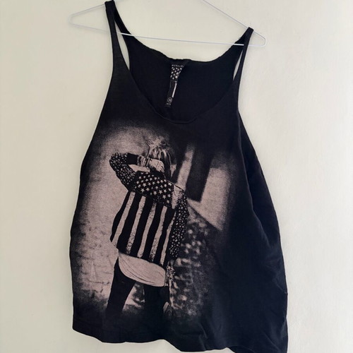 Atmosphere American Flag top used, size 36, black